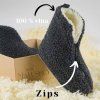 Merino papuče na zips