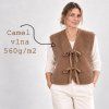 luxusna hrejiva camel vesta