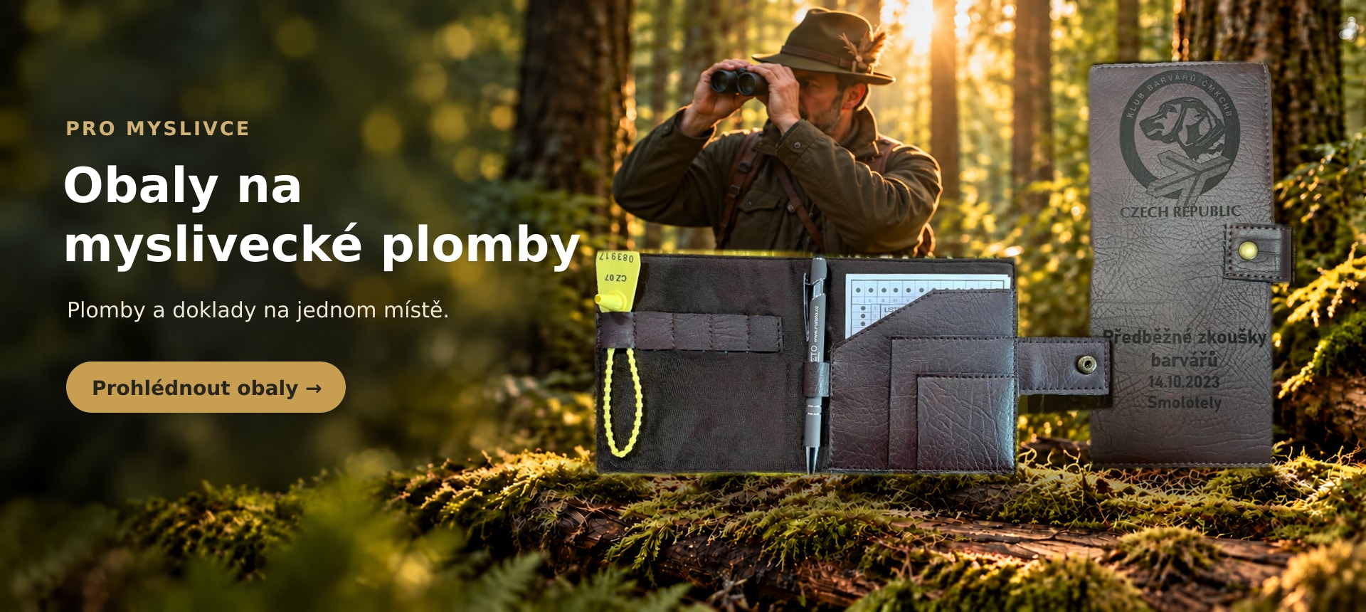 Obal na myslivecké plomby, obal na plomby