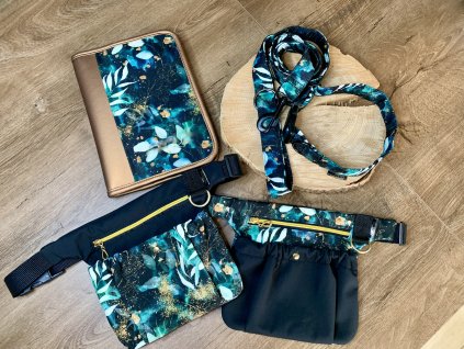 Sada - obal na diář, pamlskovník, obojek, vodítko - BEZ JMÉNA