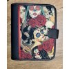Obal na diář - černý s potetovanou dívkou
