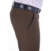 Hnedé nohavice Chinos ULTRA SLIM, bavlna stretch (Výšková veľkosť 3, Šírková veľkosť 50)