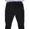 Čierne nohavice s mikrovzorom Chinos ULTRA SLIM, bavlna stretch (Výšková veľkosť 5, Šírková veľkosť 64)