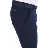 Tmavomodré nohavice s mikrovzorom Chinos ULTRA SLIM , bavlna stretch (Výšková veľkosť 5, Šírková veľkosť 68)