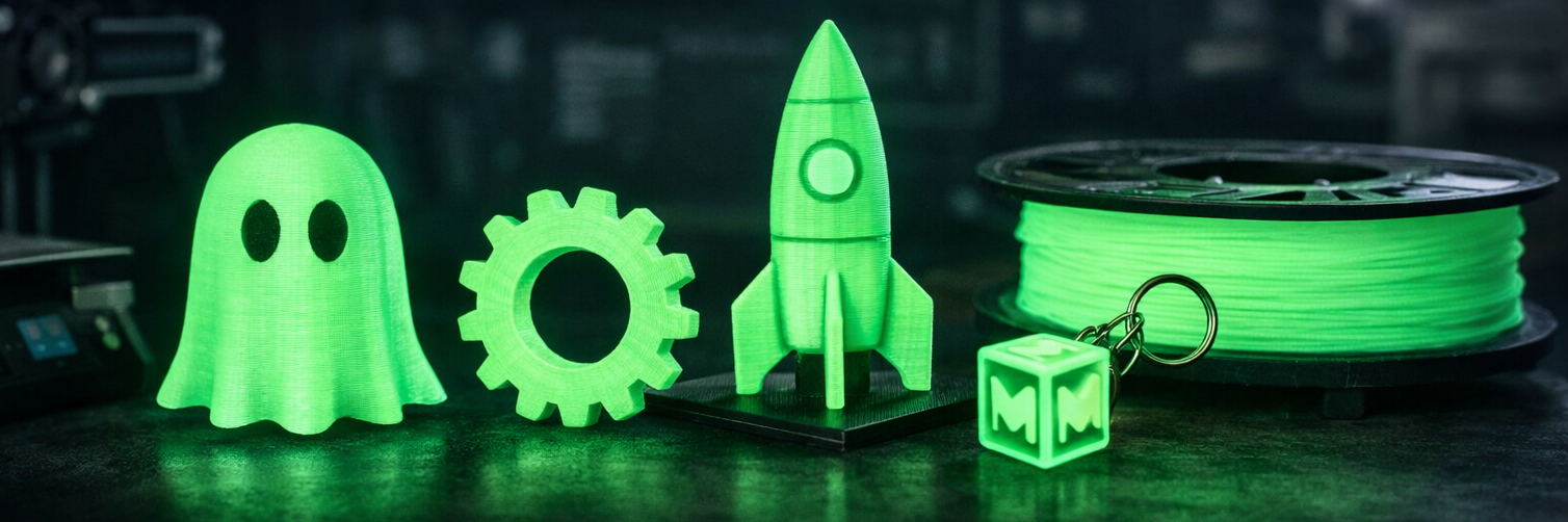 Luminous filamenty: jak tisknout svítící 3D modely bez zbytečných chyb