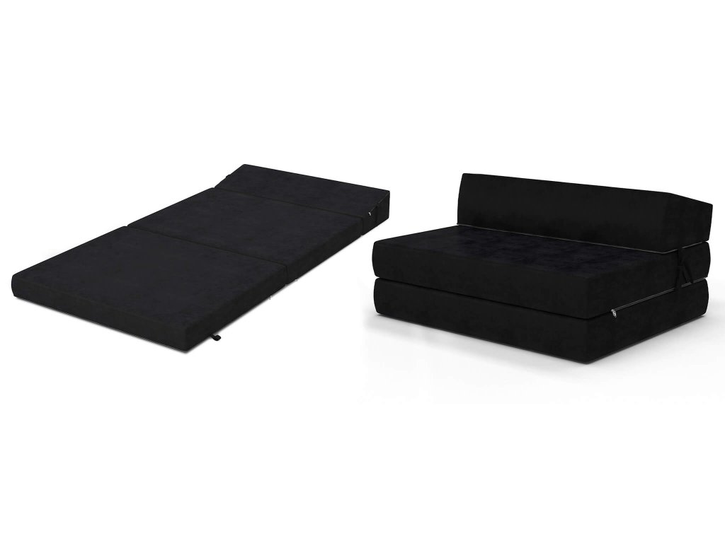 Összehajtható matrac 200x120 cm Fekete