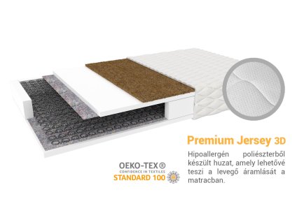 Rugós Sealy matrac kókusszal 200x80