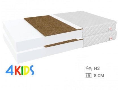 Bambino Coir 90x200 gyerekmatrac kókusszal (2db) 1+1