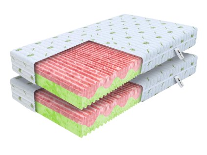 ZUNO matracok profilozott habból 90x200 (2 db) - 1+1