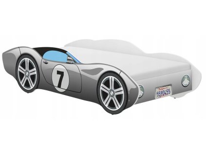 CORVETTE autós gyerekágy 160x80 - szürke