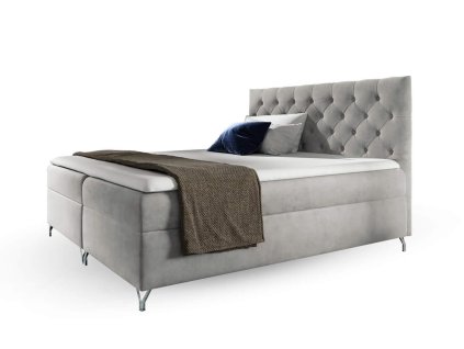 GULIETTE szürke boxspring ágy 120x200