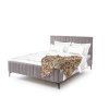 FRANCESCA kárpitozott franciaágy 160x200 - szürke