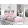 DONY kárpitozott ágy ágyneműtartóval 120x200  - rózsaszín
