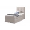 Bézs MINI 2 egyszemélyes kárpitozott boxspring ágy 90x200