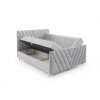 BENO PLUS kárpitozott boxspring franciaágy - fekete