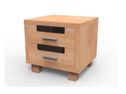 Nočný stolík SALMA BUK - Tabak /ČS