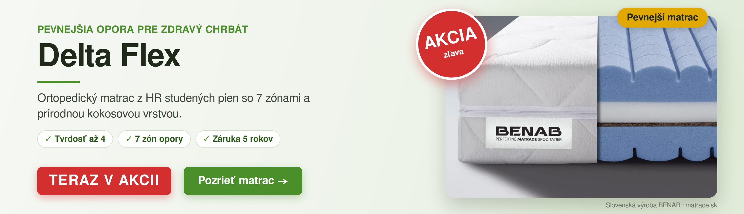 Matrac Delta Flex – teraz v akcii