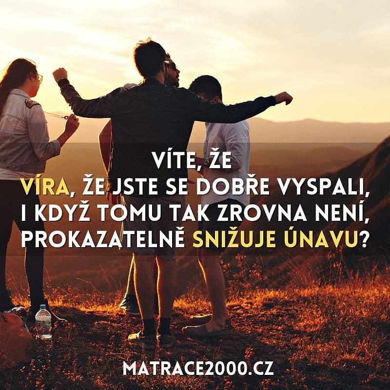 Víra v dobrý spánek?