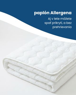 Aj v lete sa chcete prikryť – ale nie prehriať? Celoročný paplón Allergena je ľahký, priedušný a navrhnutý tak, aby vám...