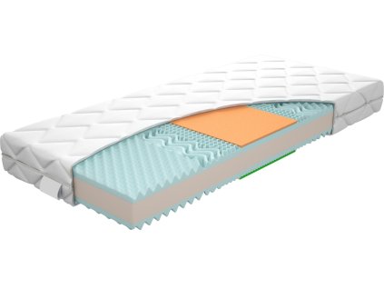 Matrace Center Visco Potah (Tuhost 3 (max 5), Potah Snow, Rozměr 90x200)