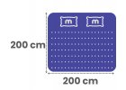 Matrace 200x200 cm