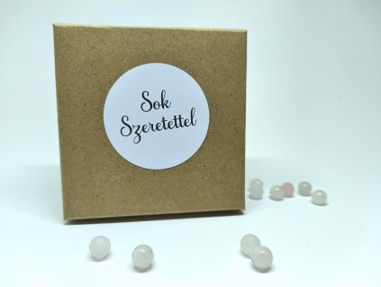 Pasztel színű "Sok Szeretettel" feliratú matrica