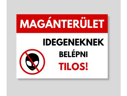 MAGÁNTERÜLET UFÓS