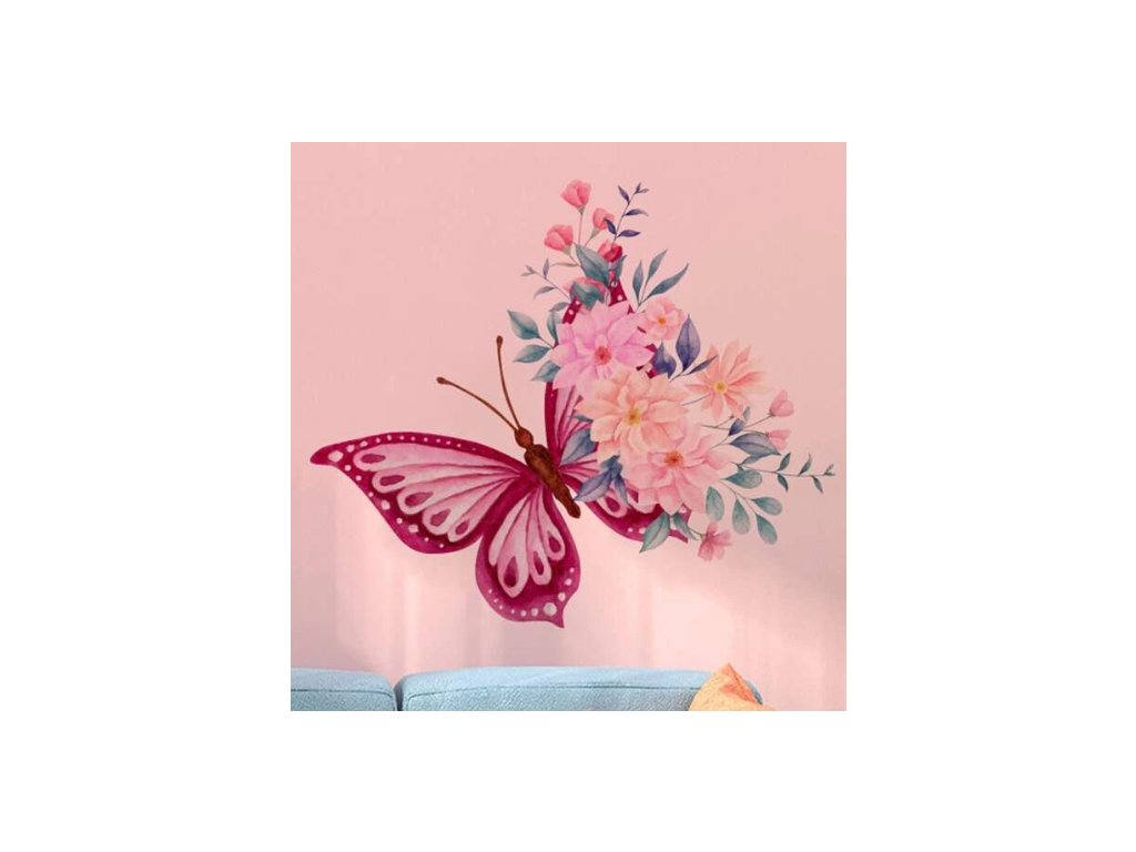 Falmatrica nappaliba - Színes pillangó virágokkal