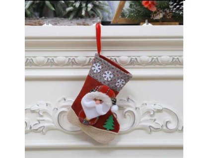 Karácsonyi mikulás zokni kicsi karácsonyi ünnep szenteste dekoráció Mikulás télapó zokni kicsi télapós