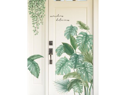 Falmatrica zöld trópusi növények pálma könnyezőpálma Monstera deliciosa