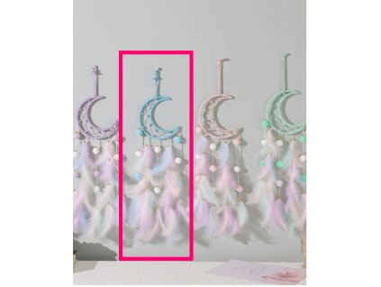 Álomfogó álomcsapda gyerekszobai gyerekszobába nagy hold alap kék