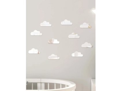 Akril fali dekoráció - Kis felhők