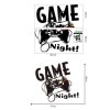 Falmatrica gyerekszobai gyerekszobába gamer konzol kontroller game night felirat