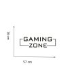 Falmatrica gyerekszobai gyerekszobába  gamer gaming zone felirat