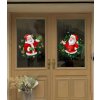 Karácsonyi öntapadós ablakmatrica, falmatrica ünnep, karácsony, szenteste ágak, díszek, csengők karácsonyfa vidám télapók 2 Mikulás fenyőág koszorú