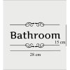 Falmatrica ajtómatrica fürdőszobai fürdőszobába fekete bathroom felirat