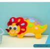 Gyerek varrókészlet gyerekeknek sárga dinoszaurusz Triceratops kreatív játék varrás DIY csináld magad dekoráció
