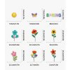 Tavaszi sztatikus ablakmatrica színes virágok pillangók rovarok katicabogár csiga madarak Hello Spring 9 lap