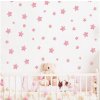 Kislány gyerekszobai falmatrica gyerekszobába rózsaszínű csillagok különböző méretben