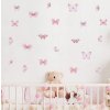 Kislány gyerekszobai falmatrica gyerekszobába rózsaszínű pillangók