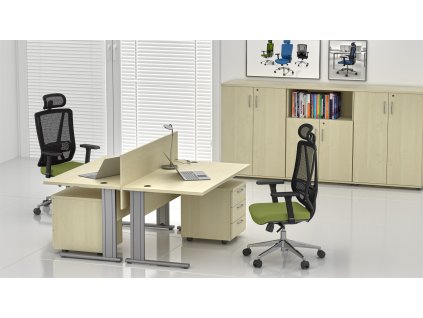 vyr 7015Kancelarska sestava KOMFORT ZEP 2 6 javor 2