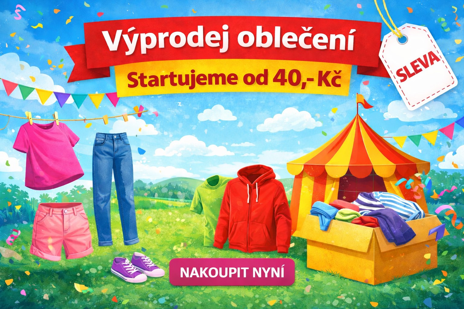 Kvalitní oblečení již od 40,- Kč.