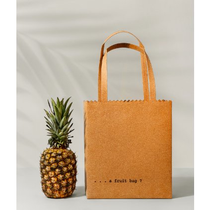 Fruit Bag kožená kabelka double | přírodní