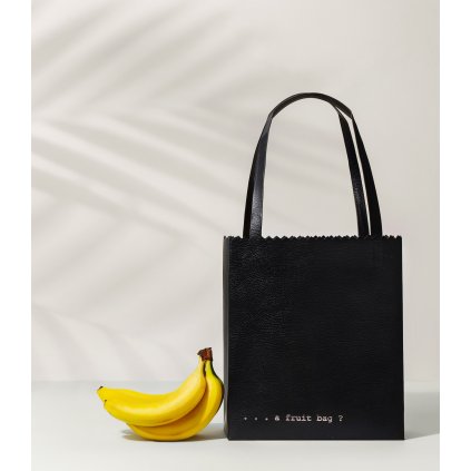 Fruit Bag kožená kabelka double | tmavě modrá