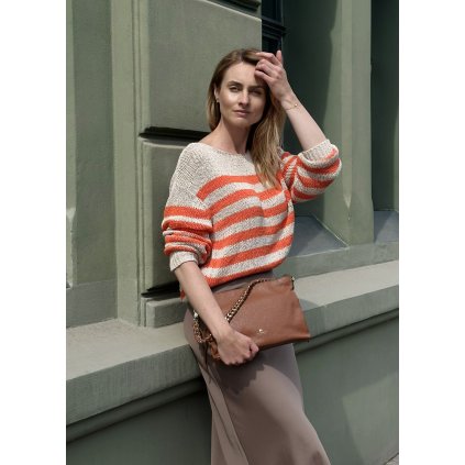 Crossbody pochette Charlotte| koňakově hnědá