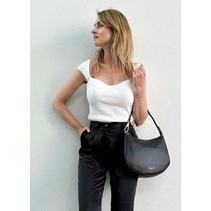 Gianni Chiarini | Kožená Shoulder bag Brooke | černá