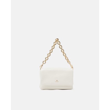 Kabelka Flap s trendy řetězem Patty | bílá