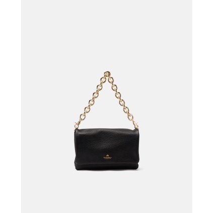 Kabelka Flap s trendy řetězem Patty | černá