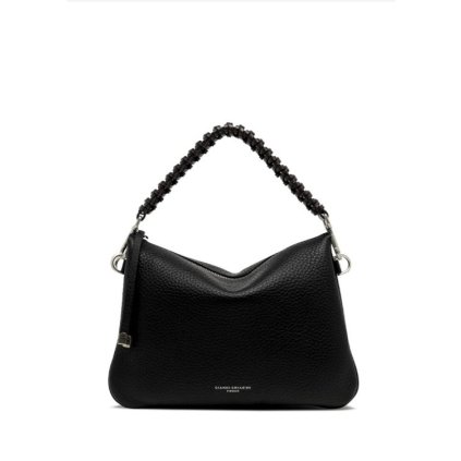 Pochette Mia s proplétanou rukojetí| černá