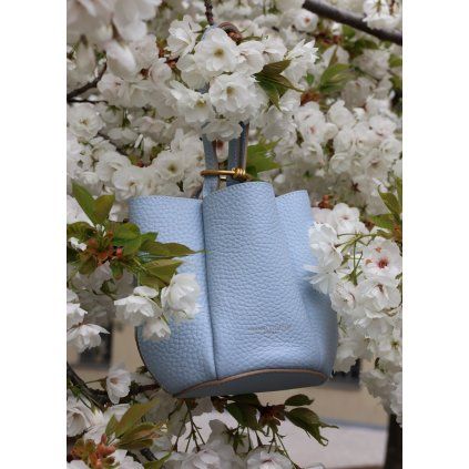 Gianni Chiarini | Kožená mini kabelka Lily | blankytně modrá